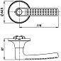 Ручка защелка 6026 AB-P (без фик.) бронза